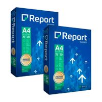 Kit Papel Sulfite Report Multi A4 Branco 75g com 1000 Folhas Kit076